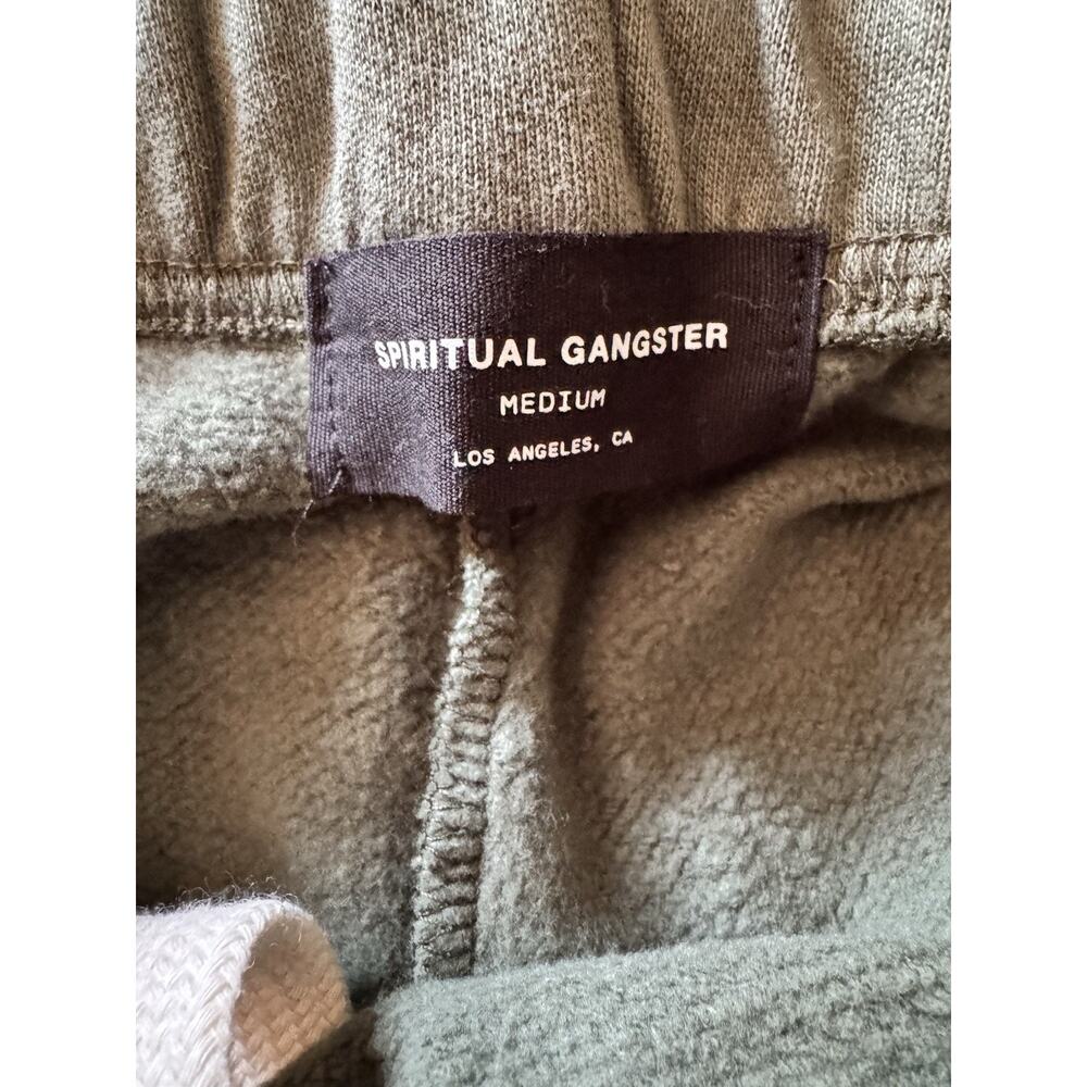 NWT Spiritual Gangster Emblem Claasic Hoodie Men’s Size Medium Green - Picture 5 of 7